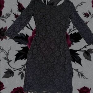 Forever 21 Elegant Black Lace Dress